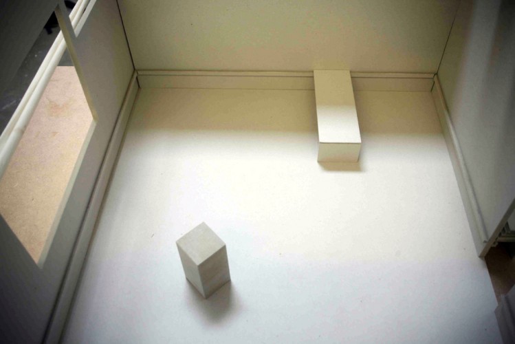 Model for ‘Furniture’, 2006, paperboard, 38 x 87 x 54cm