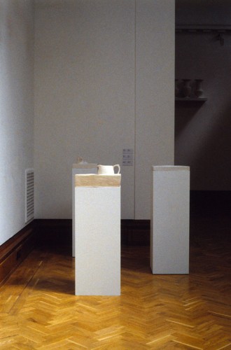 ‘Lemonade Set’, ‘Coffee Pot’ and ‘Bowl’, in ‘Regarding the Function of Objects: Recent Sculpture by Cecile Johnson Soliz’, National Museum, Cardiff