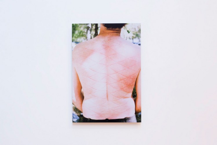 ‘Man’s Back’ (hammock), 2000, digital photograph mounted on aluminium, 38.2 x 26.6cm