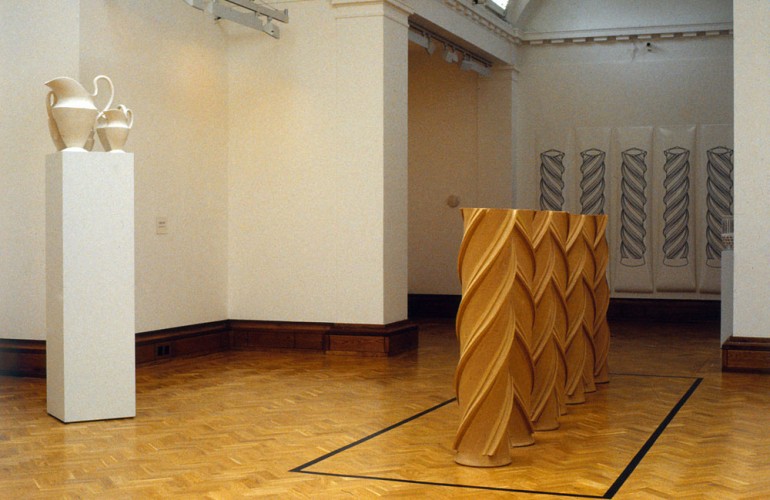 CPS32s, digital prints and ‘Five Pitchers’ at, ‘Regarding the Function of Objects: Recent Sculpture by Cecile Johnson Soliz’, National Museum & Gallery of Wales, 1999