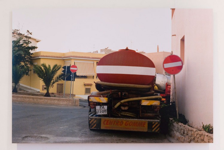 ‘Tanker’ (Lampedusa), 2004, digital photograph mounted on aluminium, 31 x 76.5cm